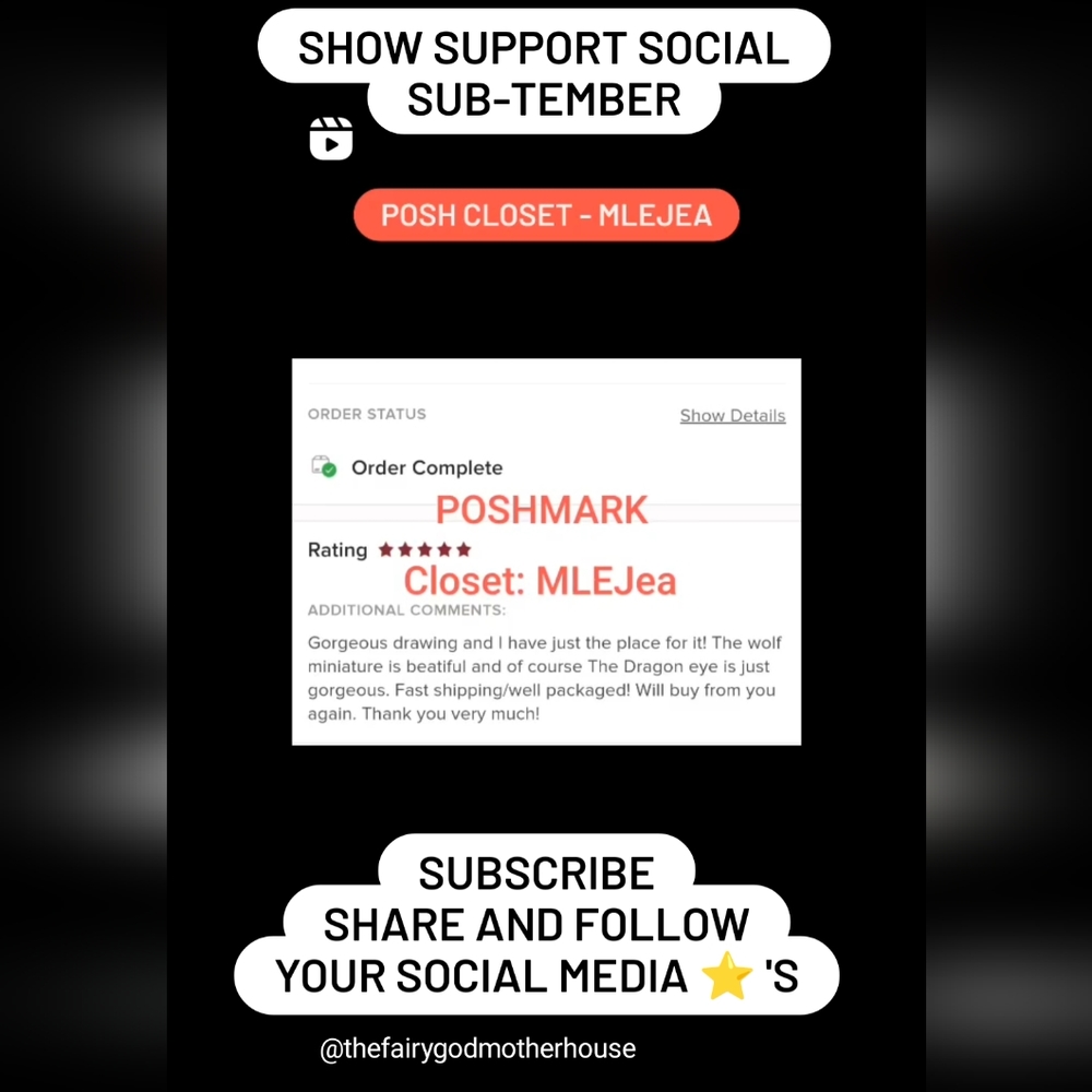 SHOW SUPPORT - congratulations to me for becoming a POSH Ambassador